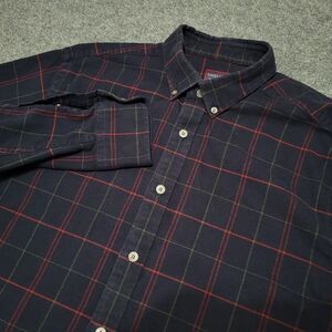 UNTUCKit Shirt Mens L Capezzana Flannel Long Sleeve Button Down Check Navy